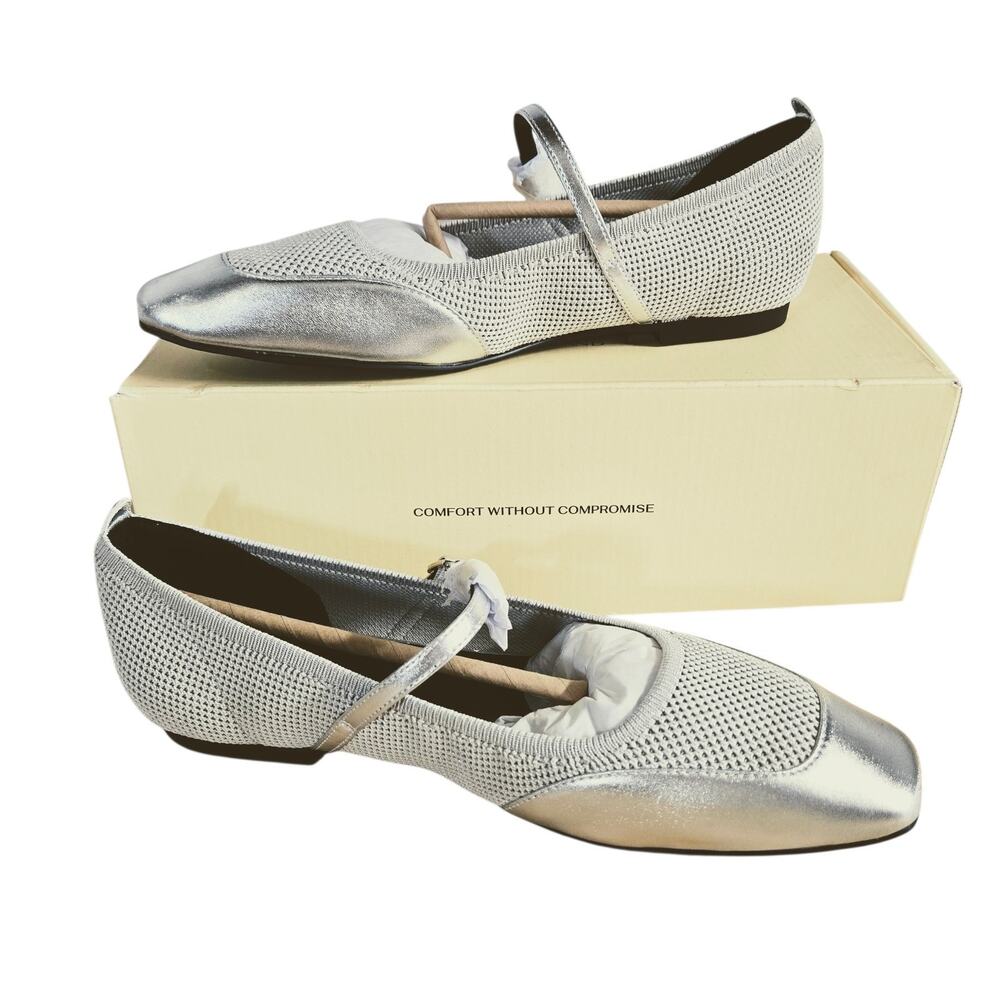 Mary Jane Single Strap Mary Jane Silver | Size 7 Women’s | Cosy Island - Picture 2 of 8